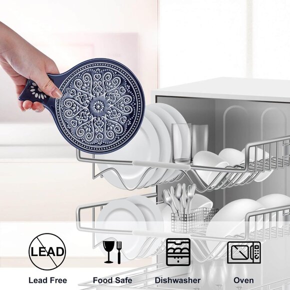 Ceramic Spoon Rest, Cooking Spoon Holder for Kitchen Counter/Stove Top/Dining Ta - Picture 6 of 6